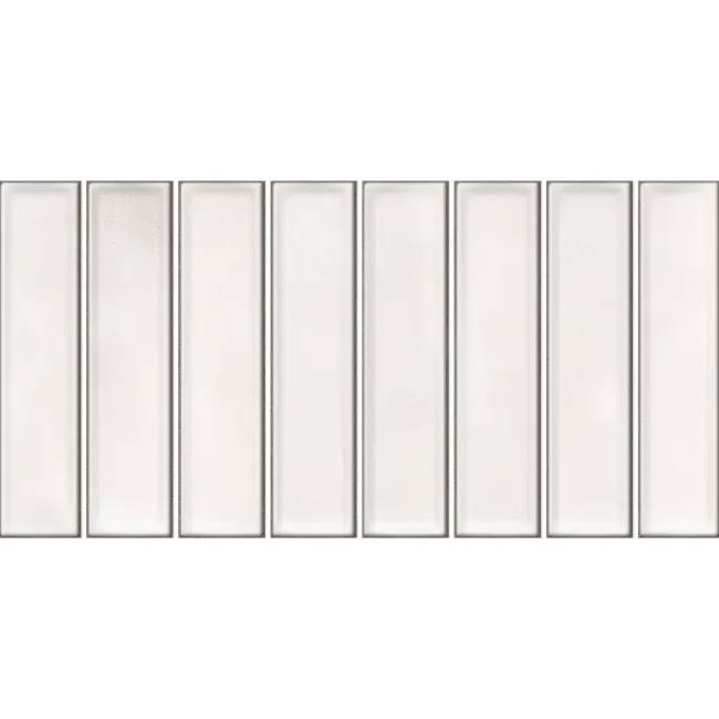 Alba White Kit Kat Effect Gloss Ceramic Wall Tile