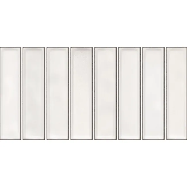 Alba White Kit Kat Effect Gloss Ceramic Wall Tile