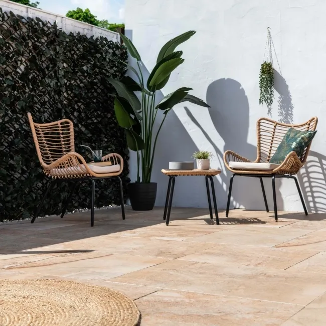 Basalto Beige Modular Outdoor Slab Tile