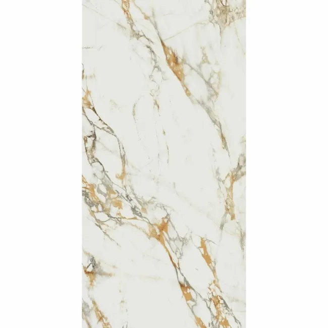 Bellagio Gold Marble Effect Polished Porcelain Large Wall and Floor Tile