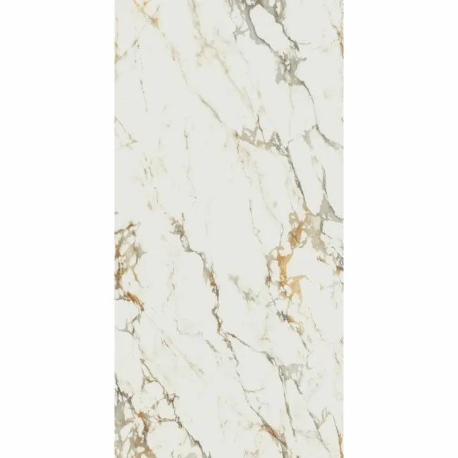 Bellagio Gold Marble Effect Polished Porcelain Large Wall and Floor Tile