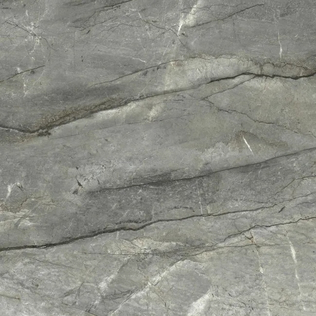 Breccia Adige Grey Large Polished Marble Effect Porcelain Floor Tile