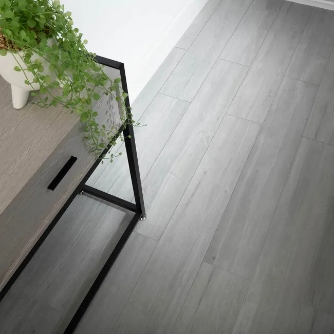 Copenhagen Snow Rectified Matt Wood Effect Porcelain Floor Tile