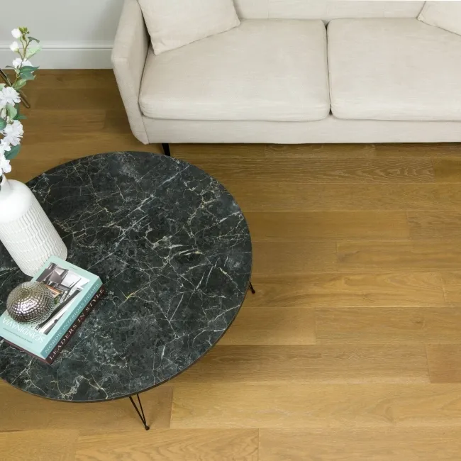 Delamere Smoked Brushed Oak Engineered Wood Flooring 13x150mm Oiled