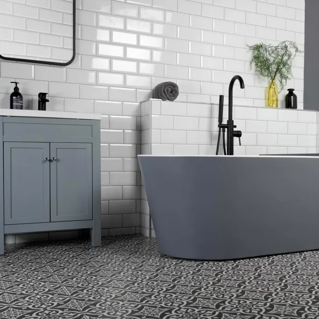 Devonstyle Black Pattern Wall and Floor Tiles