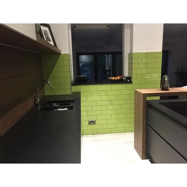 Linear Green Gloss Wall Tiles