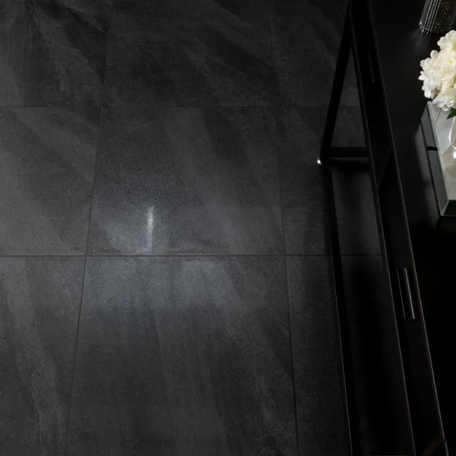Galaxy Night Black Stone Effect Semi Polished Porcelain Tile