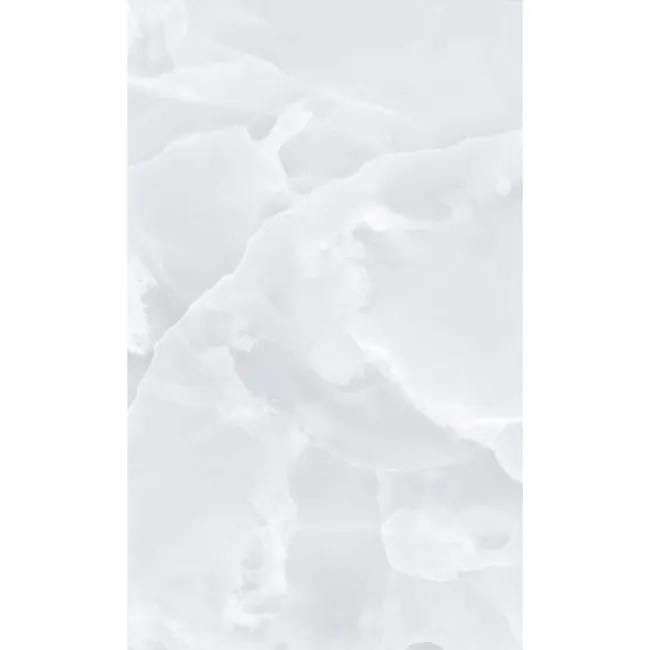 Garner White Onyx Marble Effect Gloss Ceramic Wall Tile