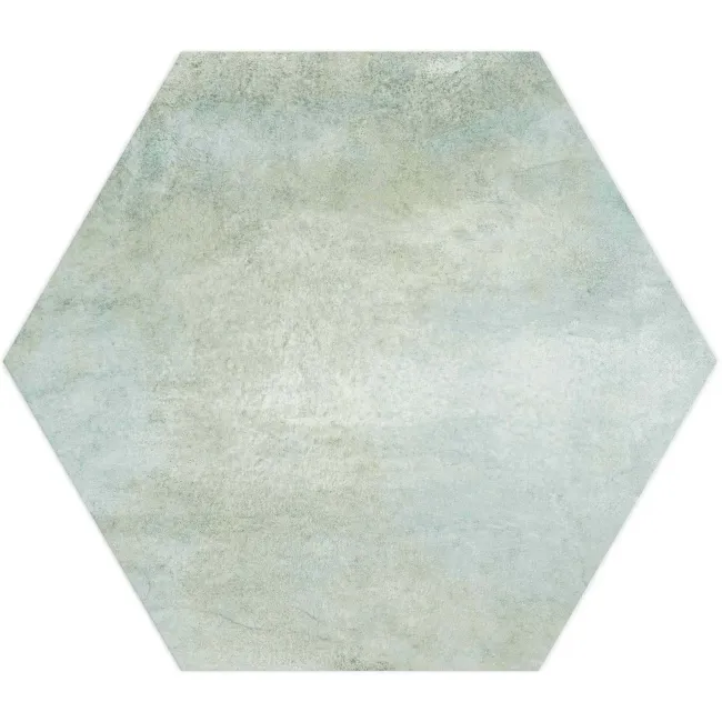 Oasis Aquamarine Hexagon Matt Porcelain Wall and Floor Tile