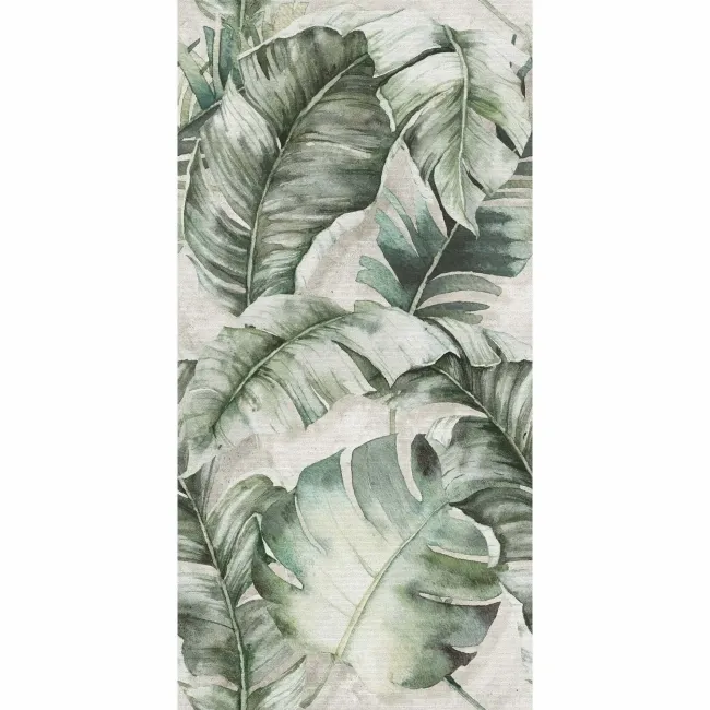 Seven Green Floral Decor Matt Ceramic Wall Tile