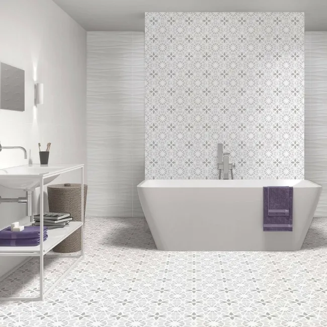 Adele Cloud Grey Floor Tile