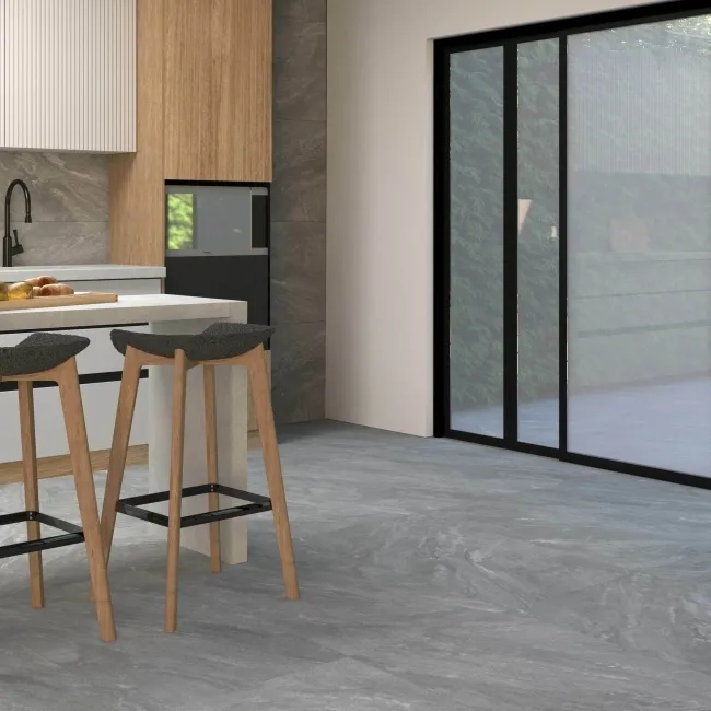 Teide Light Grey Stone Effect Anti Slip Matt Porcelain Tile