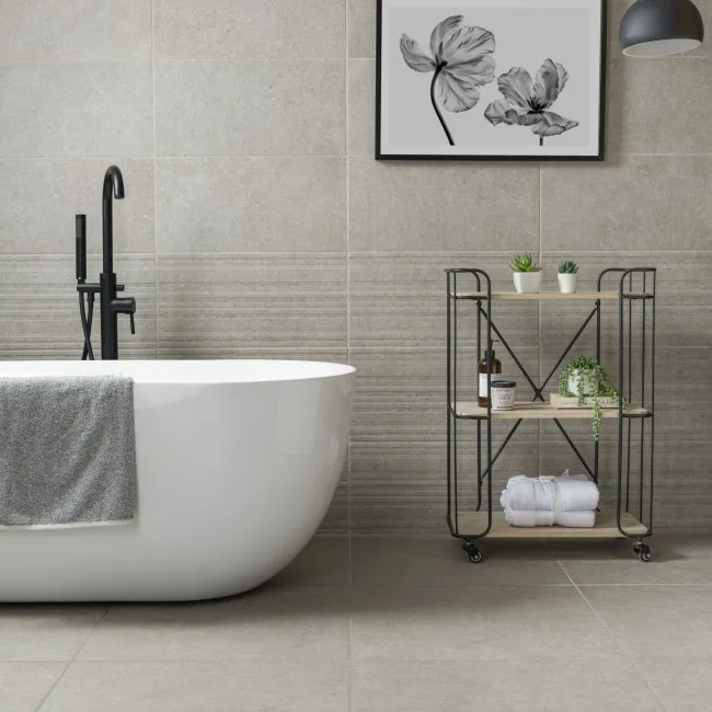 Towns Taupe Nimes Decor Wall Tile