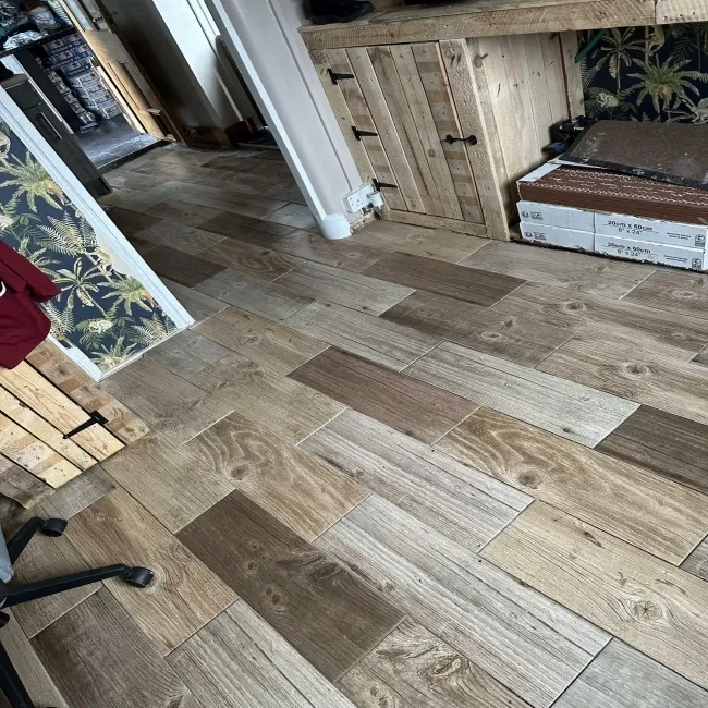 Foresta Beige Mixed Wood Effect Matt Ceramic Floor Tile