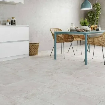 Bologna Modular White Stone Effect Matt Porcelain Floor Tile