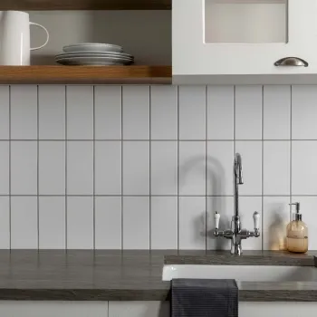 Metro Flat Ceramic White Matt Wall Metro Tiles