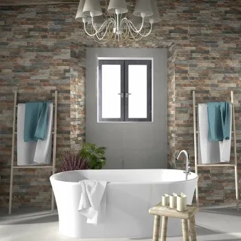 Ribera Slate Effect Wall Tiles Bathroom Roomset