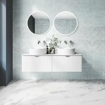 Tapiz Blue Matt Hessian Effect Ceramic Wall Tile