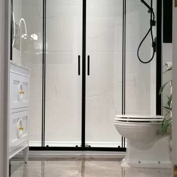 Barbados White Marble Effect Gloss Porcelain Floor Tiles