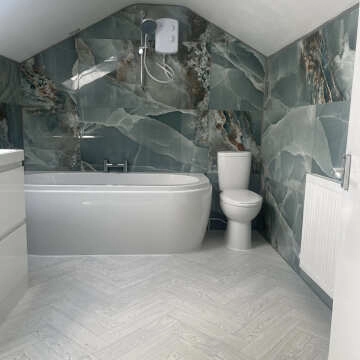 Onyx Marble Effect Turquoise Green Polished Porcelain Wall and Floor Tile