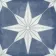 Supernova Star Blue Patterned Matt Vitrified Ceramic Floor Tile