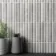 Rubik Smokey Grey Kit Kat Effect Gloss Ceramic Wall Tile