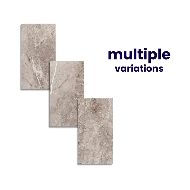 Bernini Natural Gloss Marble Effect Ceramic Wall Tile