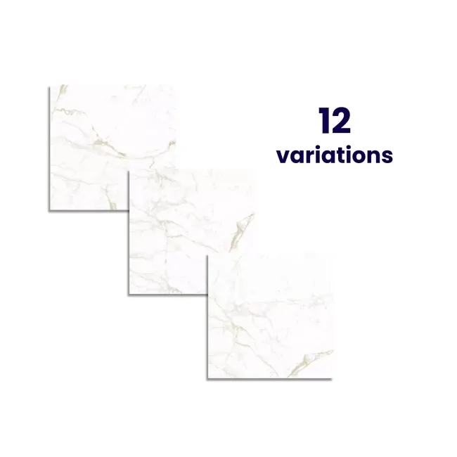 Carrera Gold Marble Effect Rectified Large Matt Porcelain Floor Tile