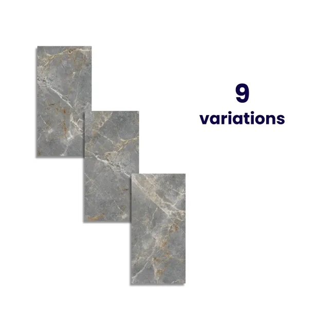 Harmony Grey Marble Effect Matt Porcelain Tile