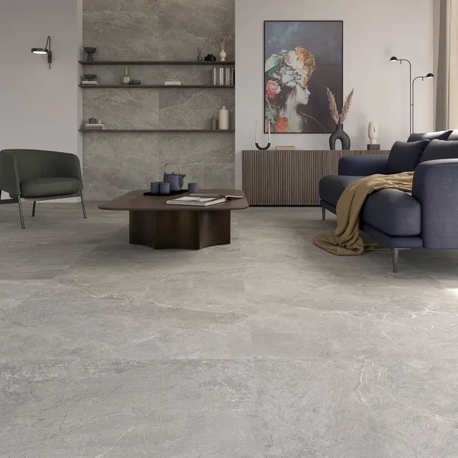 The Rock Natural Stone Effect Matt Porcelain Floor Tile