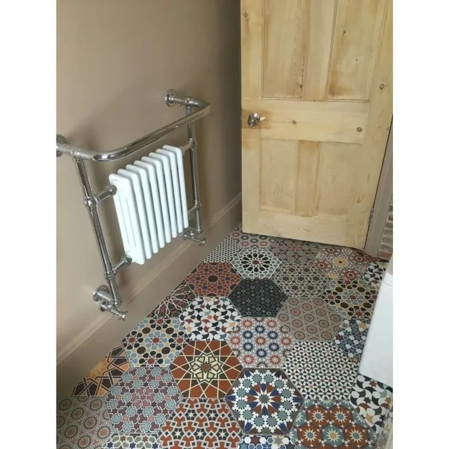 Andalucia Hexagon Patterned Porcelain Wall And Floor Tiles