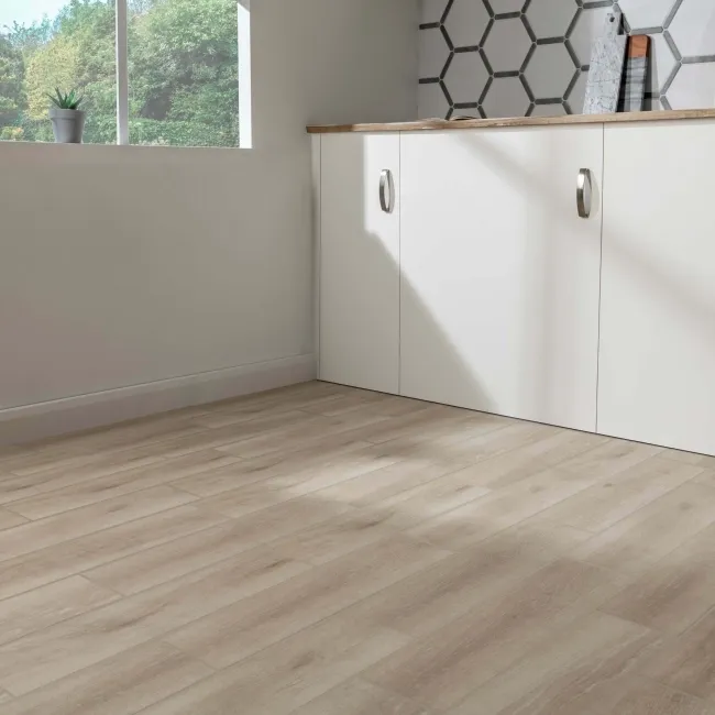 Baron Light Oak Wood Effect Matt Porcelain Floor Tile