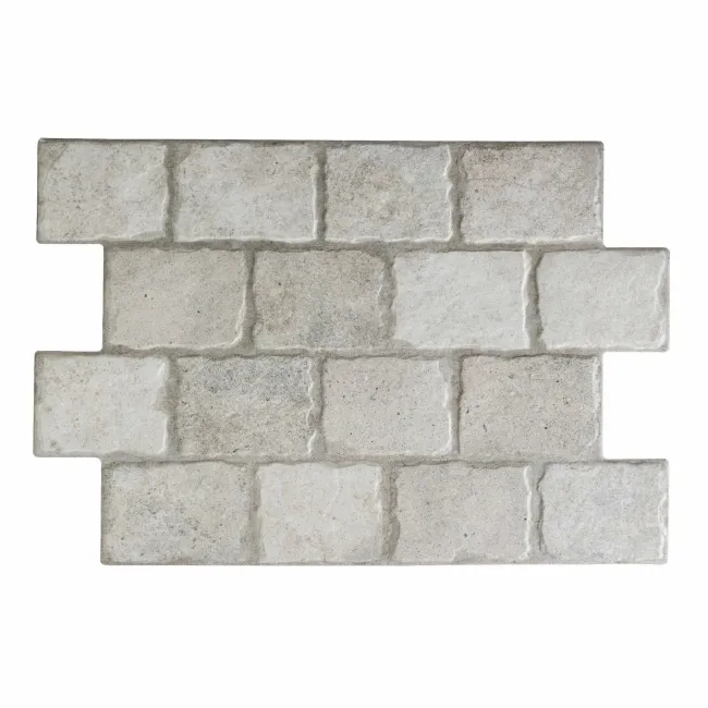 Bologna White Cobblestone Effect Matt Porcelain Wall Tile