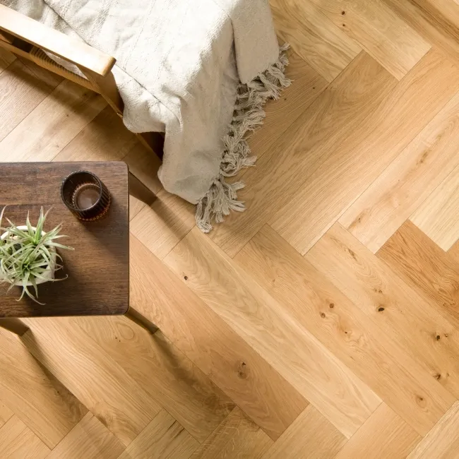 Delamere Herringbone Classic Oak Engineered Wood Flooring 13mm Oiled
