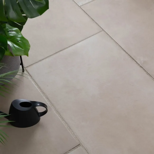 Kingsbury Beige Rustic Edge Stone Effect Porcelain Outdoor Slab