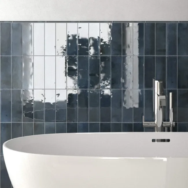 Luma Blue Night Gloss Ceramic Wall Tile