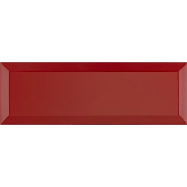 Gloss Ceramic Wall Red Metro Tiles