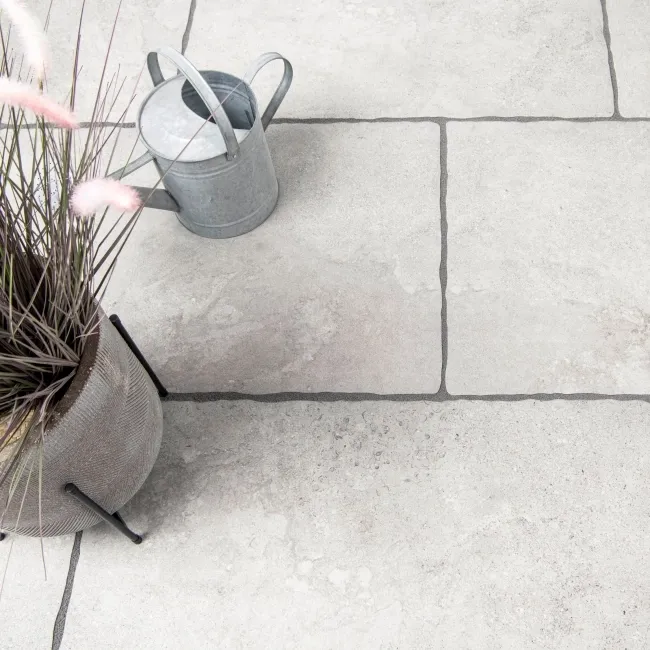 Mineral Grey Rustic Edge Stone Effect Porcelain Outdoor Slab