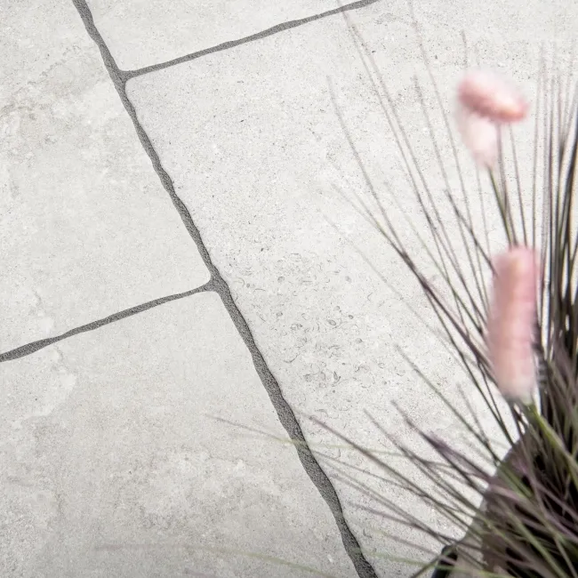 Mineral Grey Rustic Edge Stone Effect Porcelain Outdoor Slab