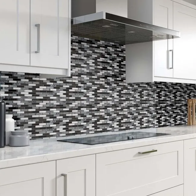 Mountain Grampian Grey Glass Mosaic 300x300