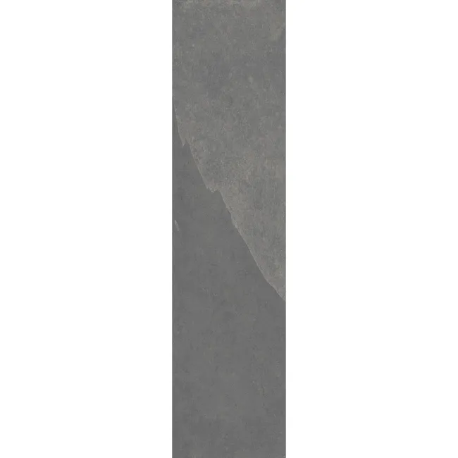 Mustang Light Grey Slate Effect Matt Porcelain Plank Tile