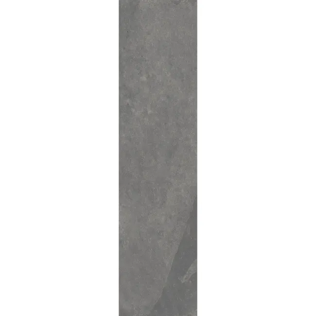 Mustang Light Grey Slate Effect Matt Porcelain Plank Tile