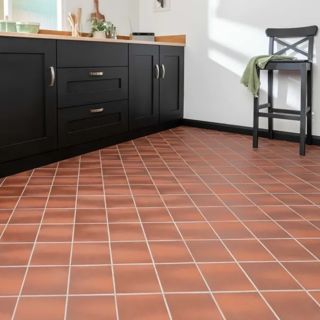 Quarry Terracotta Charred Effect Natural Clay Matt Floor Tile