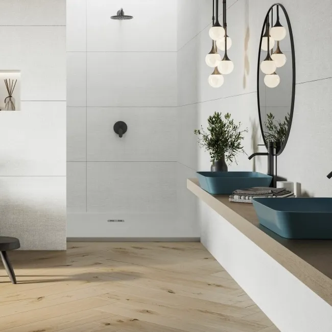 Seven White Matt Ceramic Wall Tile