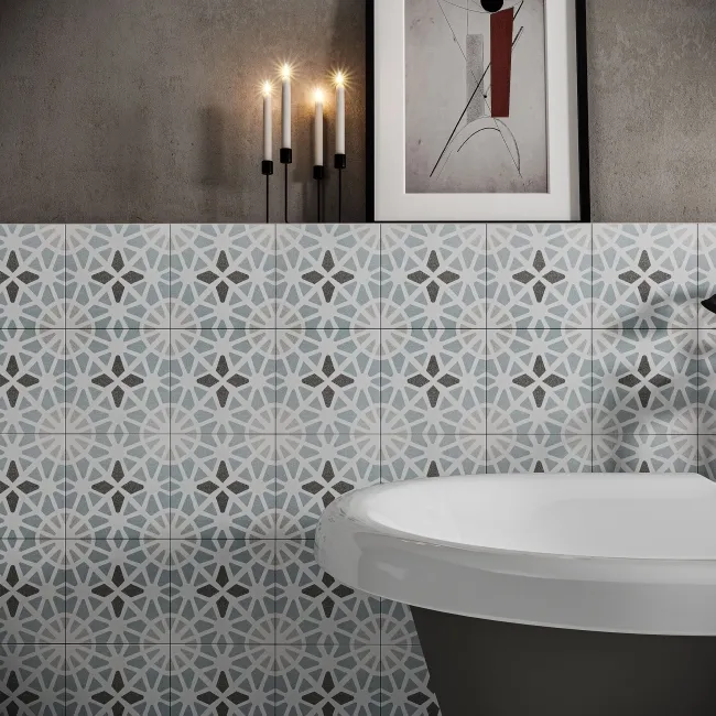 Adele Light Blue Floor Tile