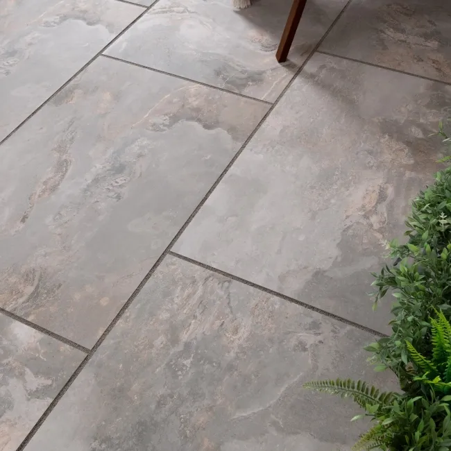 Slate Way Grey Matt Porcelain Outdoor Slab