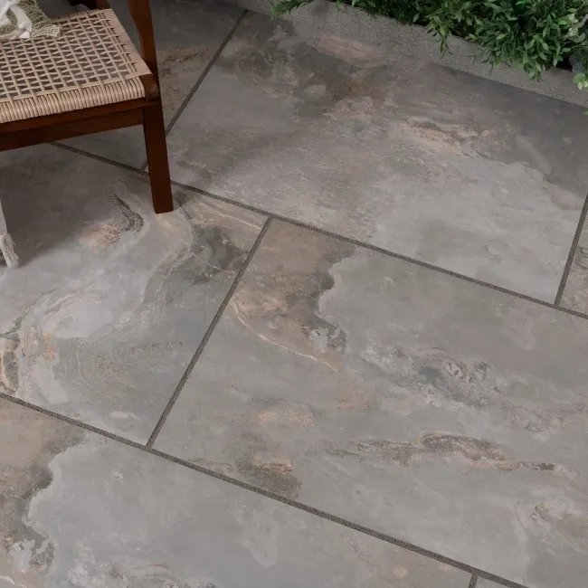Slate Way Grey Matt Porcelain Outdoor Slab