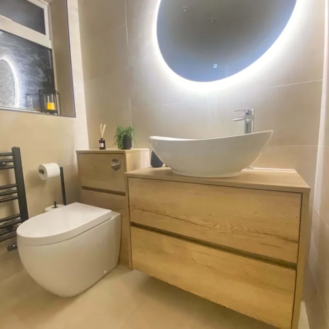 Maddox Cream Concrete Effect Matt Porcelain Wall and Floor Tile