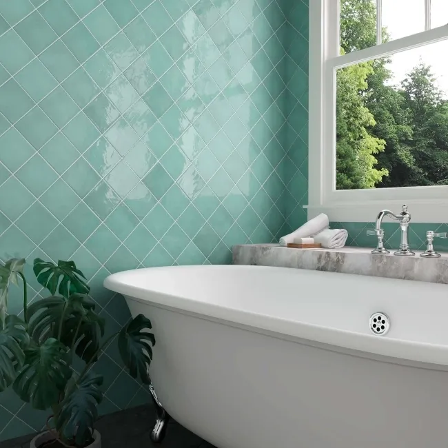 Village Teal Wall Tiles