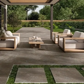 Miller Natural Stone Effect Matt Porcelain Outdoor Slab Tile